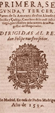 Primera edición de La Araucana